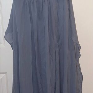 Womens Slate Blue Bridesmaid Dress
